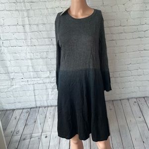 BRAND NWT MICHAEL Michael Kors Gray & Blue Long sleeve Dress size M